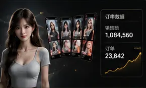 用AI做美女视频带货,三个月狂赚100万配图